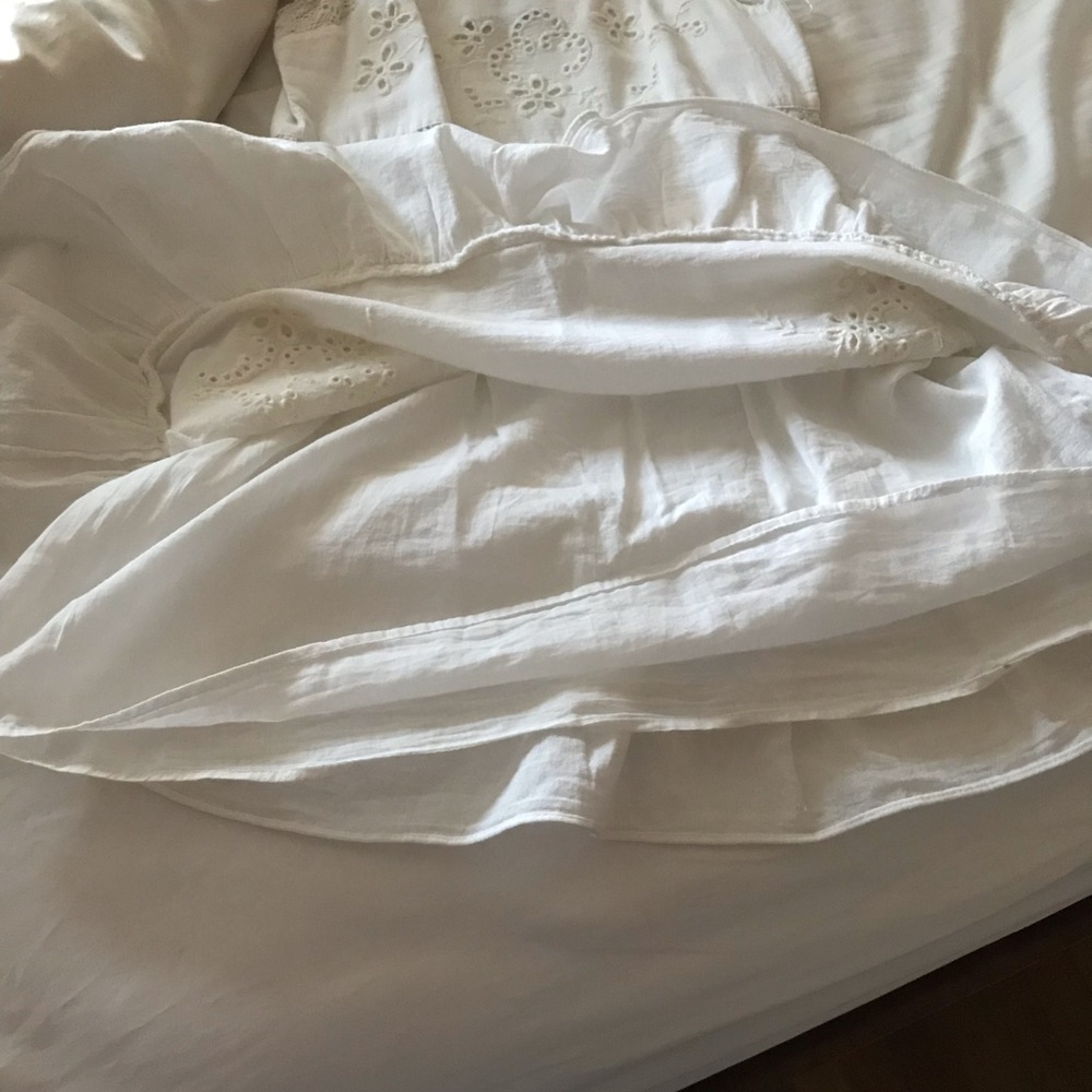 Zara Women Sz S Embroidered Dress 0881/130 White - Picture 5 of 5